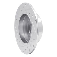 R1 Concepts R1 78-81 BMW 733I Rear Right Drilled & Slotted Silver Brake Rotor