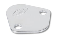 Ford Racing Ford Logo Fuel Pump Blockoff Plate - Chrome