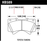 Hawk Performance Hawk 08-10 Toyota Land Cruiser / 07-10 Tundra Super Duty Street Front Brake Pads