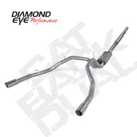 Diamond Eye Performance Diamond Eye KIT 3in Catback DUAL SS: DODGE 1500 2009-12 HEMI