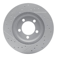 R1 Concepts R1 65-66 Ford Galaxie Front Right Drilled & Slotted Geo-Carbon Rotor