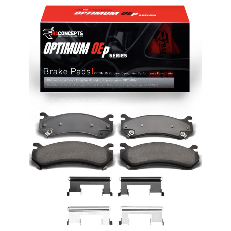 R1 Concepts R1 1999-2013 Cadillac Escalade ESV Front/Rear R1 Optimum OE Pads & Hardware Kit