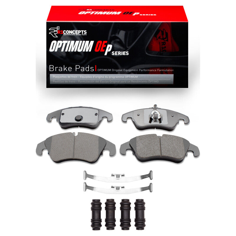 R1 Concepts R1 09-17 Audi Q5 (USA/Canada Excl Hybrid) Front Optimum OE Pads & Hardware Kit