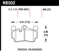 Hawk Performance Hawk Porsche / Volkswagen HPS Street Rear Brake Pads