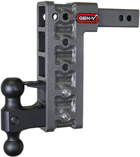 GEN-Y Hitch Gen-Y Mega Duty 2in Shank 10in Drop 2K TW 16K Hitch w/GH-051 Dual-Ball/GH-032 Pintle Lock