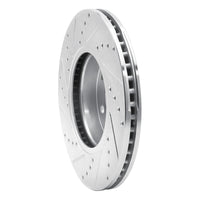 R1 Concepts R1 15-20 Chevrolet Colorado Front Right Drilled & Slotted Silver Brake Rotor