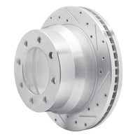 R1 Concepts R1 09-20 Chevrolet Express 4500 Rear Right Drilled & Slotted Silver Brake Rotor