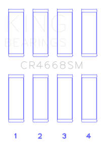 King Engine Bearings King Chrysler/Mitsubishi/Hyundai/Kia World Engine (Size 0.25 Oversized) Connecting Rod Bearing Set
