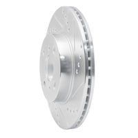 R1 Concepts R1 12-15 Scion IQ Front Right Drilled & Slotted Silver Brake Rotor