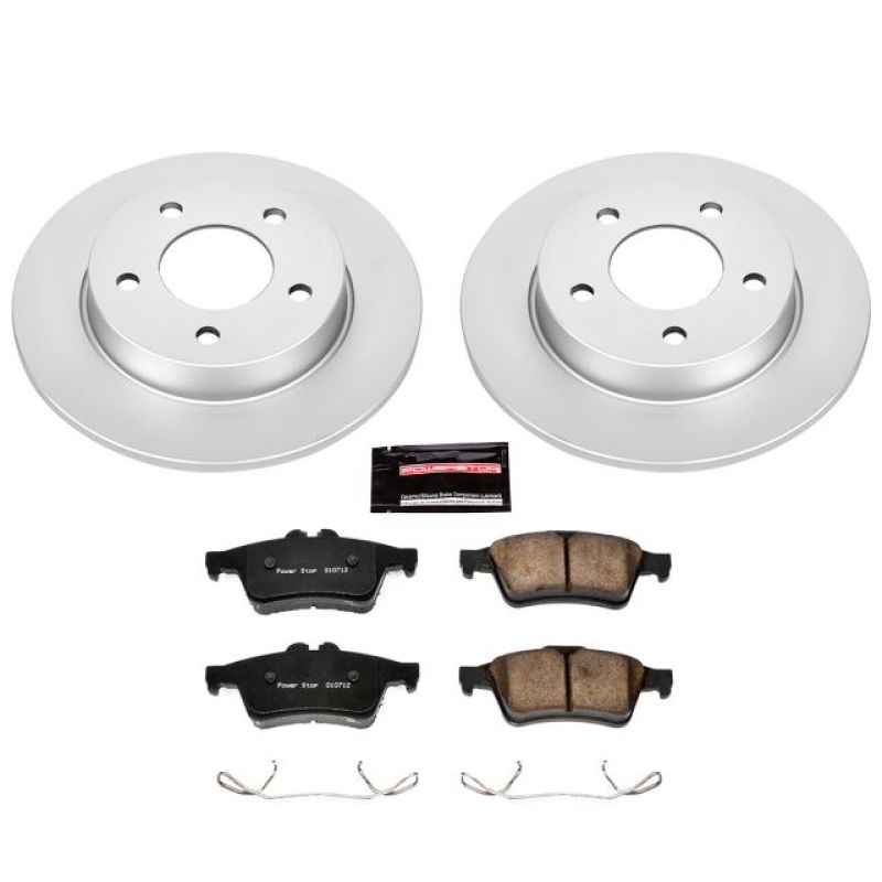 PowerStop Power Stop 06-13 Mazda 3 Rear Z17 Evolution Geomet Coated Brake Kit