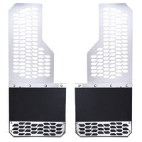 Putco 2020 Chevy Silv/Sierra HD (Front or Rear) - Set of 2 Mud Skins - Brushed SS w/ Hex Shield