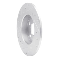 R1 Concepts R1 02-08 Chevrolet Zafira (Mexico) Rear Right Drilled & Slotted Silver Brake Rotor