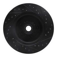 R1 Concepts R1 76-81 Chrysler Newport Front Left Drilled & Slotted Black Brake Rotor