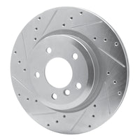 R1 Concepts R1 11-16 BMW Z4 Rear Left Drilled & Slotted Silver Brake Rotor