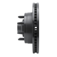 R1 Concepts R1 08-25 Ford E-350 Super Duty Front Left Drilled & Slotted Black Brake Rotor