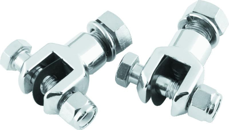 Bikers Choice L72-98 Big Twin/XL Chrome Footpeg Clevis With Hardware 1/2-20 Male Peg (Pair)