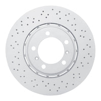DFC 17-23 Porsche 718 Boxster Left Front Drilled Hi-Carbon Alloy Geomet Coated Rotor