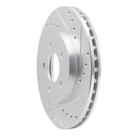 R1 Concepts R1 86-90 Chrysler Town & Country Front Right Drilled & Slotted Silver Brake Rotor