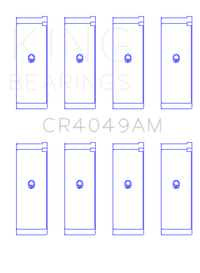 King Engine Bearings Mitsubishi 4G15/G15B/G4DJ (Size 0.25mm) Connecting Rod Bearing Set