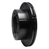 R1 Concepts R1 99-07 Ford E-150 Econoline Rear Right Drilled & Slotted Black Brake Rotor