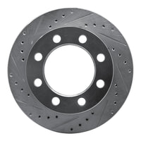 R1 Concepts R1 71-97 Dodge D300 Front Left Drilled & Slotted Silver Brake Rotor