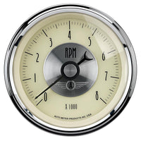 AutoMeter Gauge Speedo 3-3/8in. 120MPH Elec. Program W/Lcd Odo Prestige Antique. Ivory