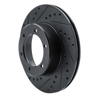 R1 Concepts R1 1986-1995 Toyota 4Runner Front Left Drilled & Slotted Black Brake Rotor