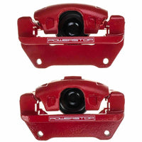 PowerStop Power Stop 07-18 Jeep Wrangler JK Front Red Caliper Pair w/Bracket