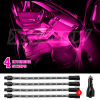 XKGLOW XK Glow Single Color XKGLOW UnderglowLED Accent Light Car/Truck Kit Pink - 4x8In