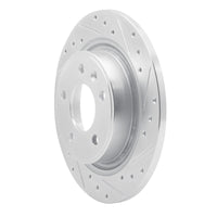 R1 Concepts R1 11-19 Buick CASCADA Rear Right Drilled & Slotted Silver Brake Rotor
