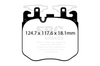 EBC 2019+ BMW X5 3.0T / 2020+ BMW X6 4.4TT M50 (G05/G06/G07) Redstuff Front Brake Pads
