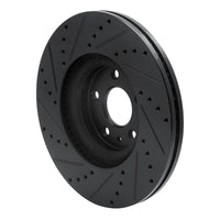 R1 Concepts R1 13-20 Ford Fusion Front Right Drilled & Slotted Black Brake Rotor