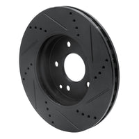 R1 Concepts R1 96-15 Mercedes-Benz SLK230 Front Left Drilled & Slotted Black Brake Rotor