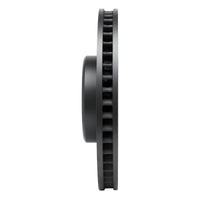 R1 Concepts R1 16-25 BMW 330e Left Front Drilled & Slotted Black Brake Rotor