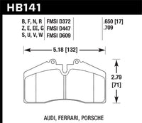 Hawk Performance Hawk 94-96 Ferrari 456GT Rear / 91-94 Porsche 911 Rear / 94-98 Porsche 911 Front / 86-91 Porsche 928