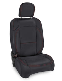PRP Seats PRP 2018+ Jeep Wrangler JL/2 door/Rubicon  Front Seat Covers (Pair) - Black with Red Stitching
