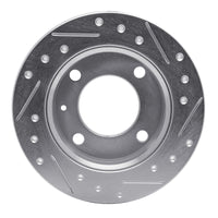 R1 Concepts R1 78-80 Ford Fiesta (USA/Canada) Front Left Drilled & Slotted Silver Brake Rotor