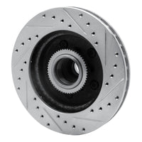 R1 Concepts R1 1992-2002 Chevrolet C1500 Front Left Drilled & Slotted Silver Brake Rotor
