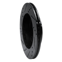 R1 Concepts R1 91-02 Saturn SW1 Front Right Drilled & Slotted Black Brake Rotor