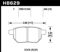 Hawk Performance Hawk 08-15 Scion xB HPS 5.0 Rear Brake Pads