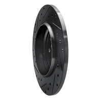 R1 Concepts R1 00-05 Mercedes-Benz ML500 (USA/Canada) Rear Right Drilled & Slotted Black Brake Rotor