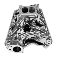 Edelbrock RPM Air-Gap Small Block Ford 351W Intake Manifold - Chrome Plasma Finish