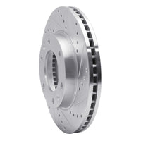 R1 Concepts R1 06-14 Hyundai Entourage Front Right Drilled & Slotted Silver Brake Rotor