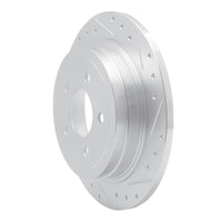 R1 Concepts R1 03-05 Ford Explorer Sport Rear Right Drilled & Slotted Silver Brake Rotor
