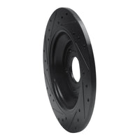 R1 Concepts R1 16-25 Ford Focus Rear Right Drilled & Slotted Black Brake Rotor