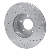 R1 Concepts R1 04-10 BMW 525I (USA/Canada) Front Left Drilled & Slotted Silver Brake Rotor