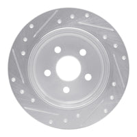 R1 Concepts R1 03-10 Chrysler PT Cruiser Rear Right Drilled & Slotted Silver Brake Rotor