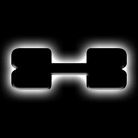 ORACLE Lighting Universal Illuminated LED Letter Badges - Matte Blk Surface Finish - X