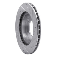 R1 Concepts R1 76-86 Jeep Scrambler Front Left Drilled & Slotted Silver Brake Rotor