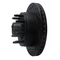 R1 Concepts R1 95-07 Ford E-350 Econoline Club Wagon Front Left Drilled & Slotted Black Brake Rotor